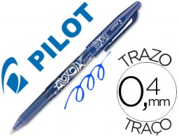 Bolígrafo Pilot Frixion borrable tinta azul